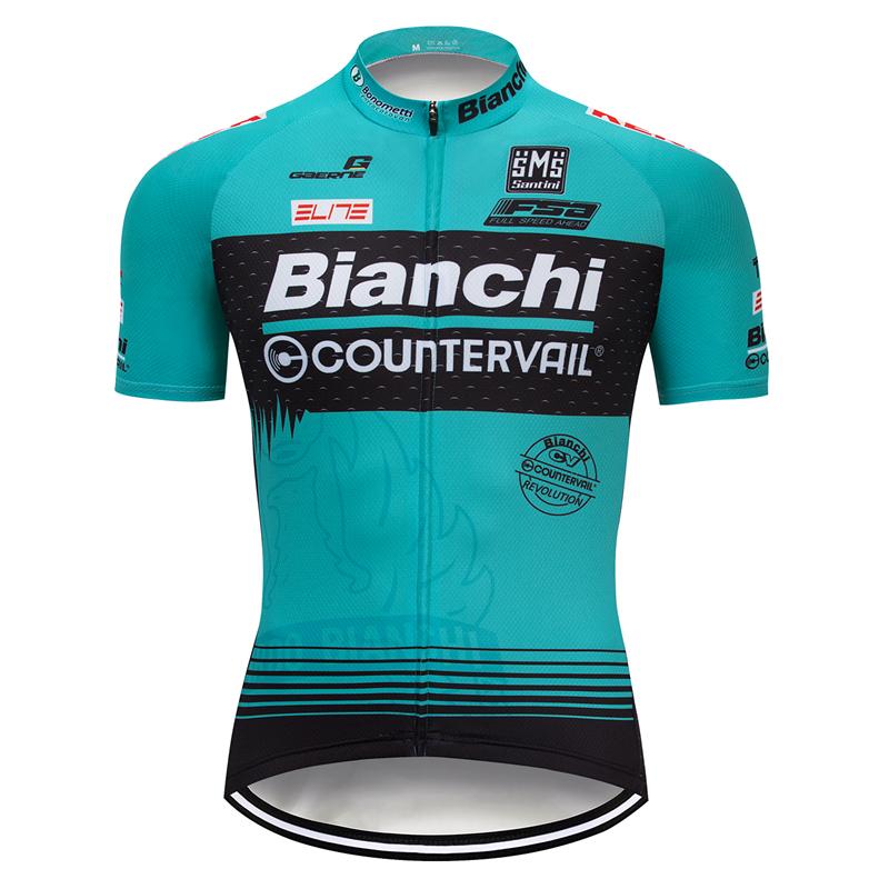 Men's Short Sleeve Cycling Jersey (Bib) Shorts Bianchi-012
