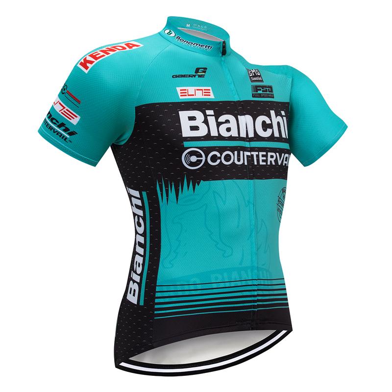 Men's Short Sleeve Cycling Jersey (Bib) Shorts Bianchi-012