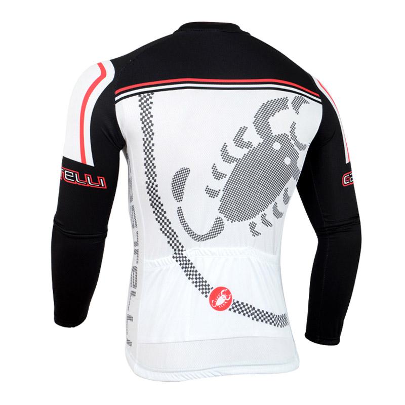 Men's long Sleeve Cycling Jersey (Bib) longs Castelli-011
