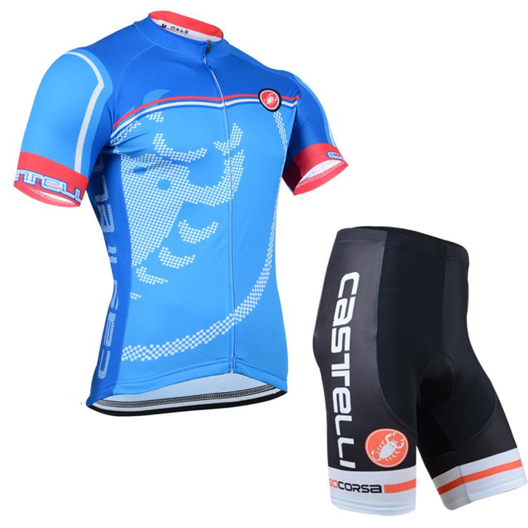 Men's Short Sleeve Cycling Jersey (Bib) Shorts Castelli-012