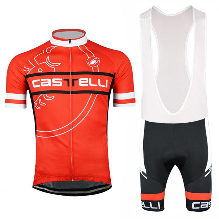 Men's Short Sleeve Cycling Jersey (Bib) Shorts Castelli-021