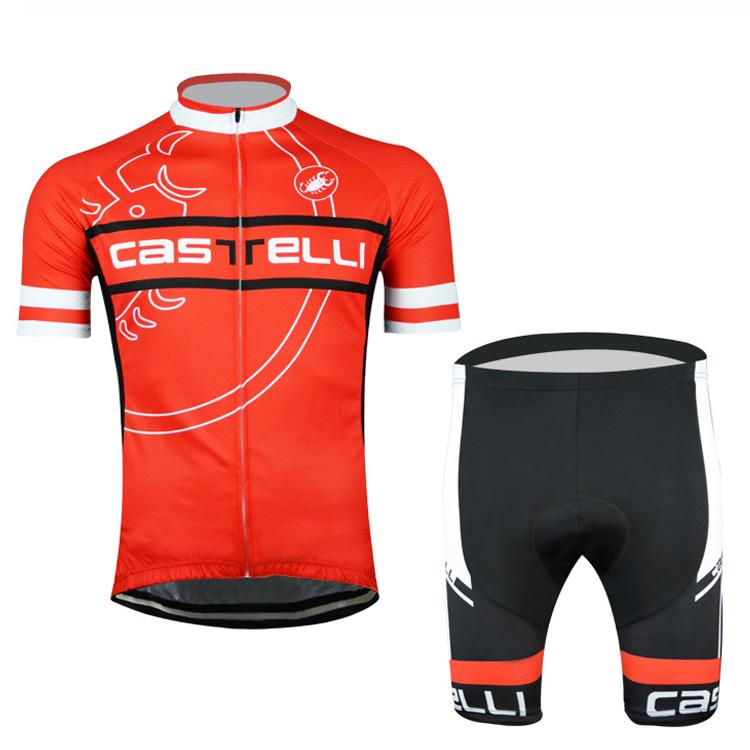 Men's Short Sleeve Cycling Jersey (Bib) Shorts Castelli-021