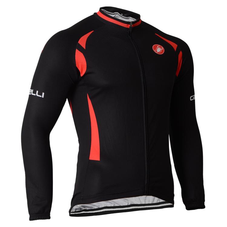 Men's long Sleeve Cycling Jersey (Bib) longs Castelli-023