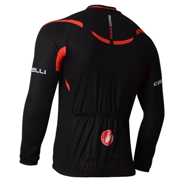 Men's long Sleeve Cycling Jersey (Bib) longs Castelli-023
