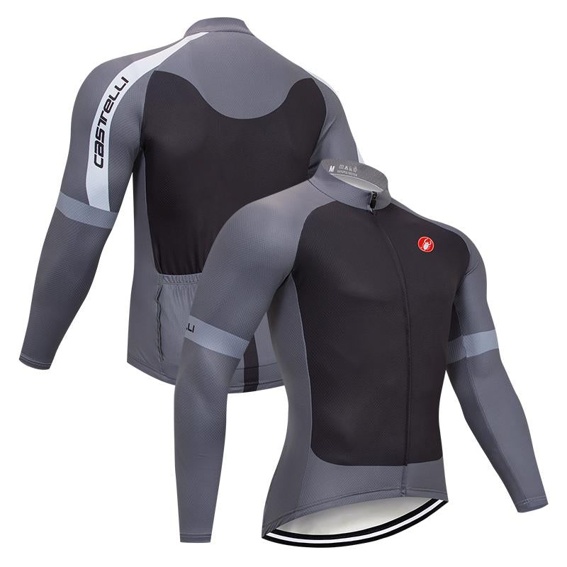 Men's long Sleeve Cycling Jersey (Bib) longs Castelli-033