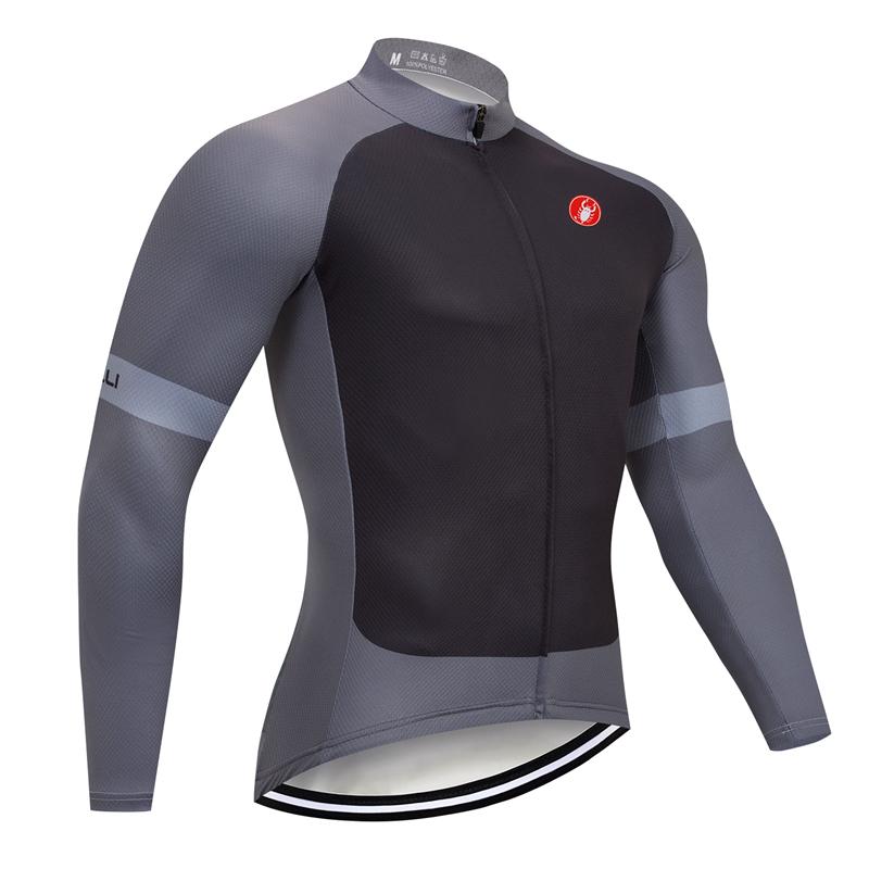 Men's long Sleeve Cycling Jersey (Bib) longs Castelli-033