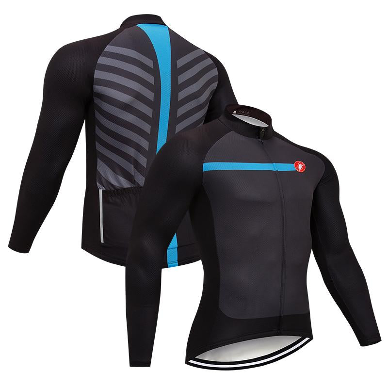 Men's long Sleeve Cycling Jersey (Bib) longs Castelli-034