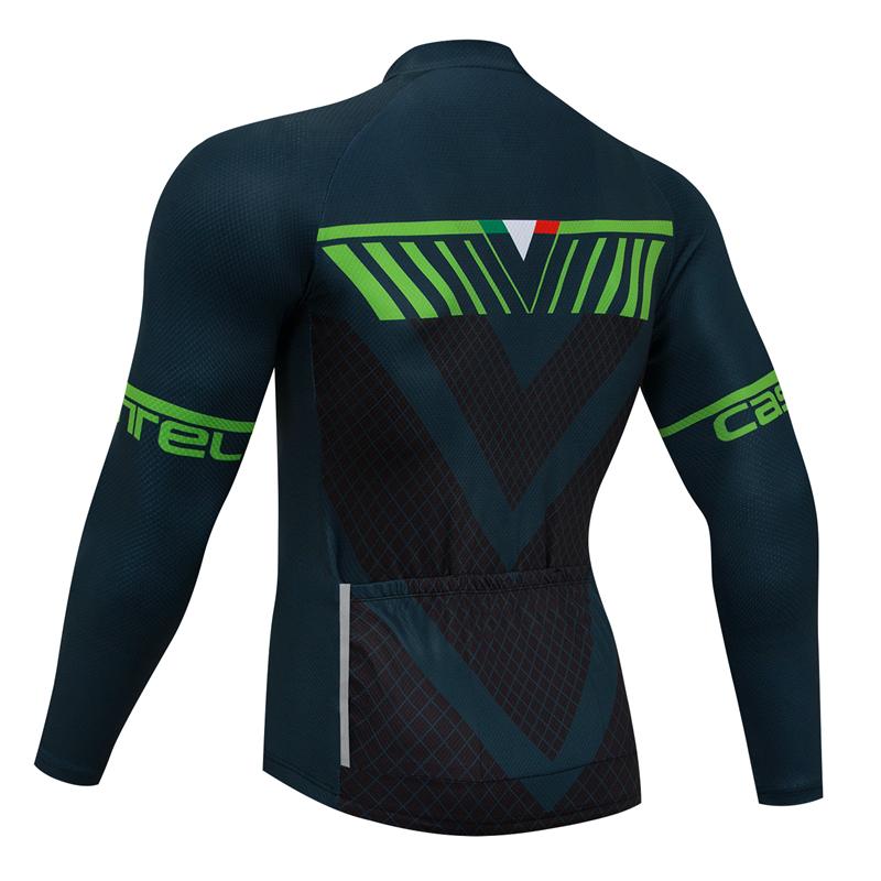 Men's long Sleeve Cycling Jersey (Bib) longs Castelli-035