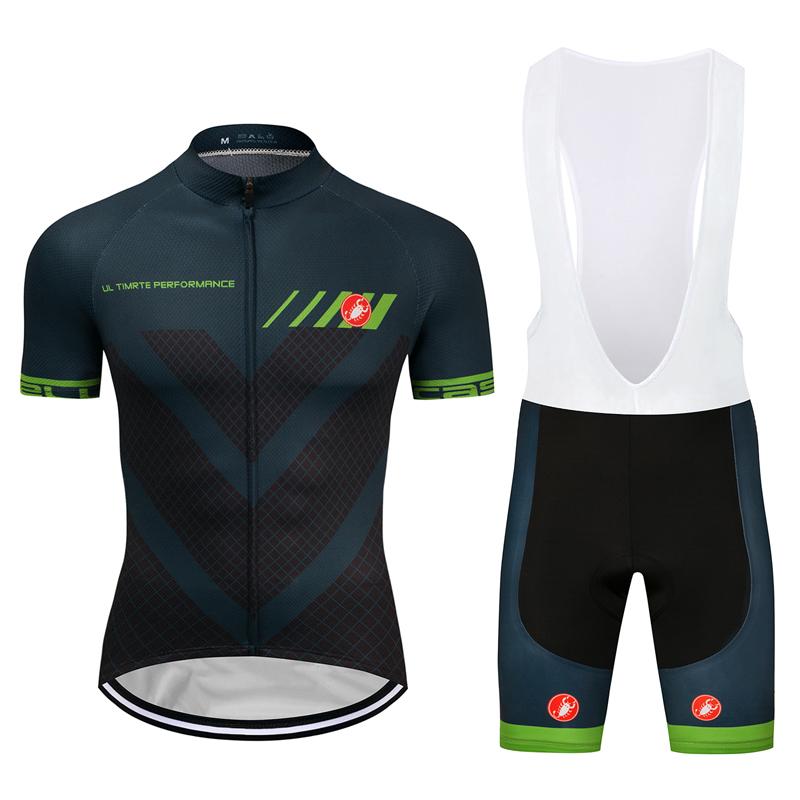 Men's Short Sleeve Cycling Jersey (Bib) Shorts Castelli-035