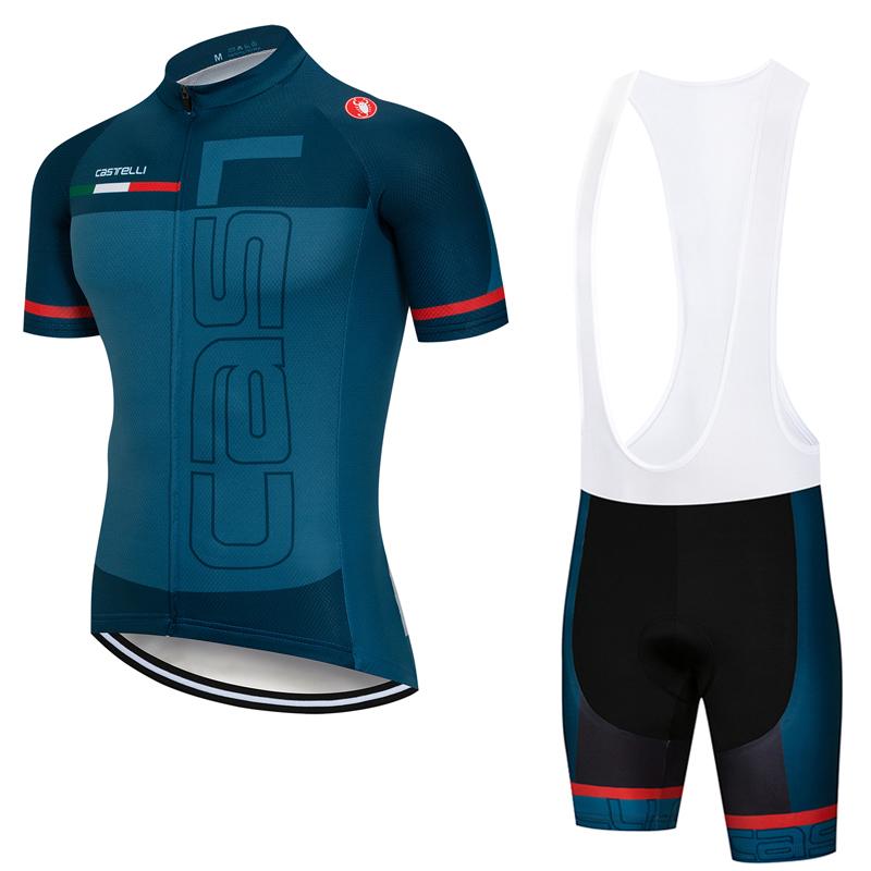 Men's Short Sleeve Cycling Jersey (Bib) Shorts Castelli-036