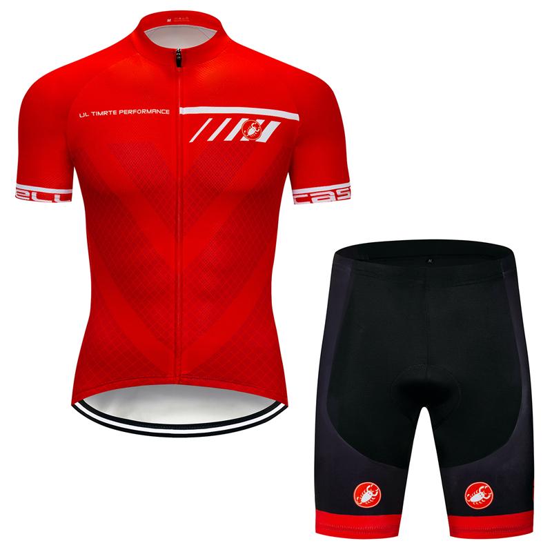 Men's Short Sleeve Cycling Jersey (Bib) Shorts Castelli-040
