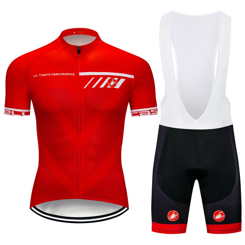 Men's Short Sleeve Cycling Jersey (Bib) Shorts Castelli-040