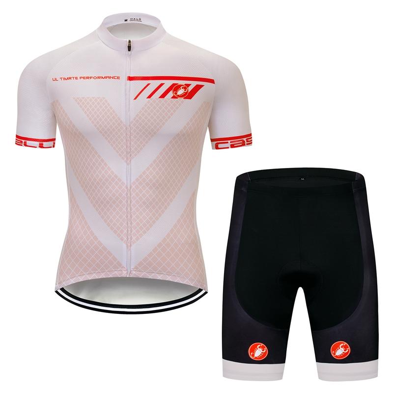 Men's Short Sleeve Cycling Jersey (Bib) Shorts Castelli-041