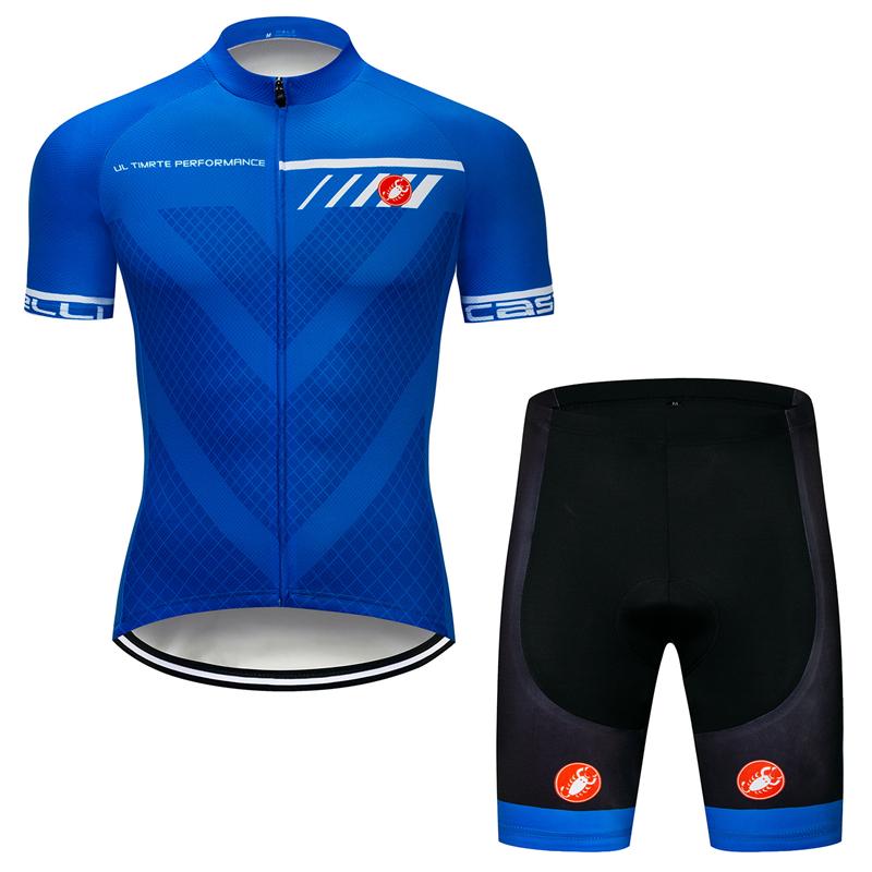 Men's Short Sleeve Cycling Jersey (Bib) Shorts Castelli-042