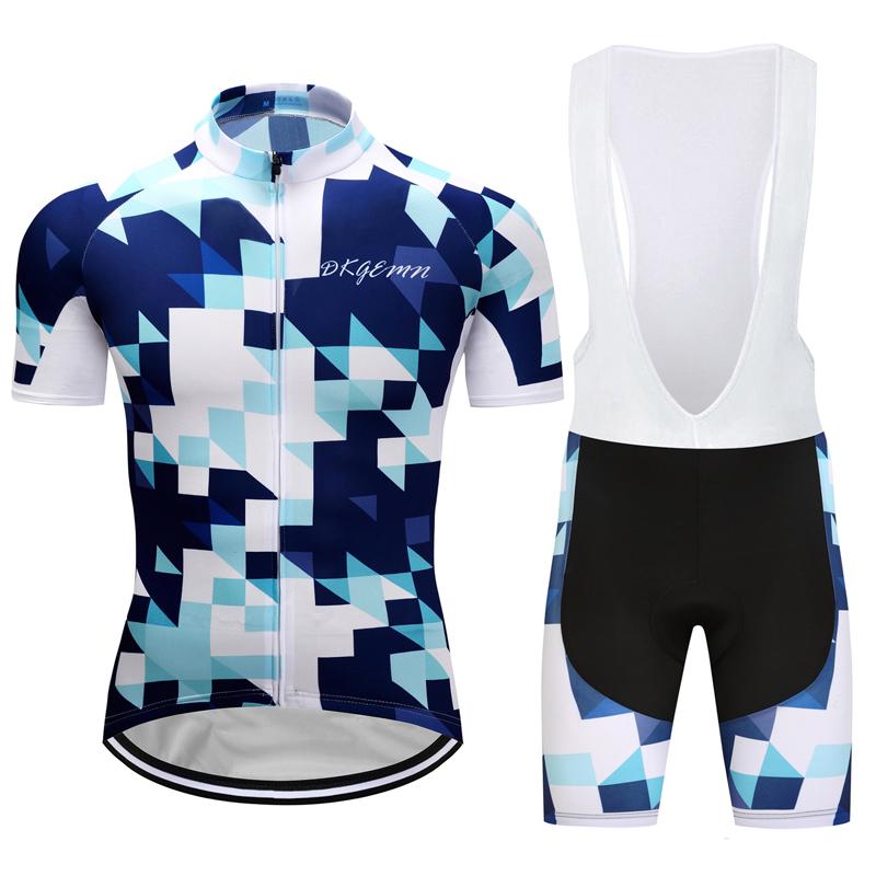 Men's Short Sleeve Cycling Jersey (Bib) Shorts DKGEMN-012