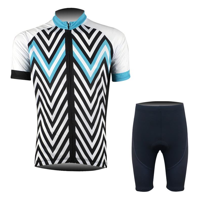 Men's Short Sleeve Cycling Jersey (Bib) Shorts DKGEMN-014