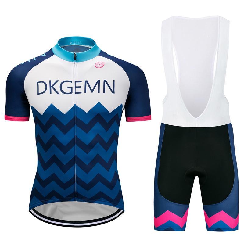 Men's Short Sleeve Cycling Jersey (Bib) Shorts DKGEMN-017