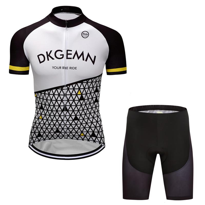 Men's Short Sleeve Cycling Jersey (Bib) Shorts DKGEMN-018