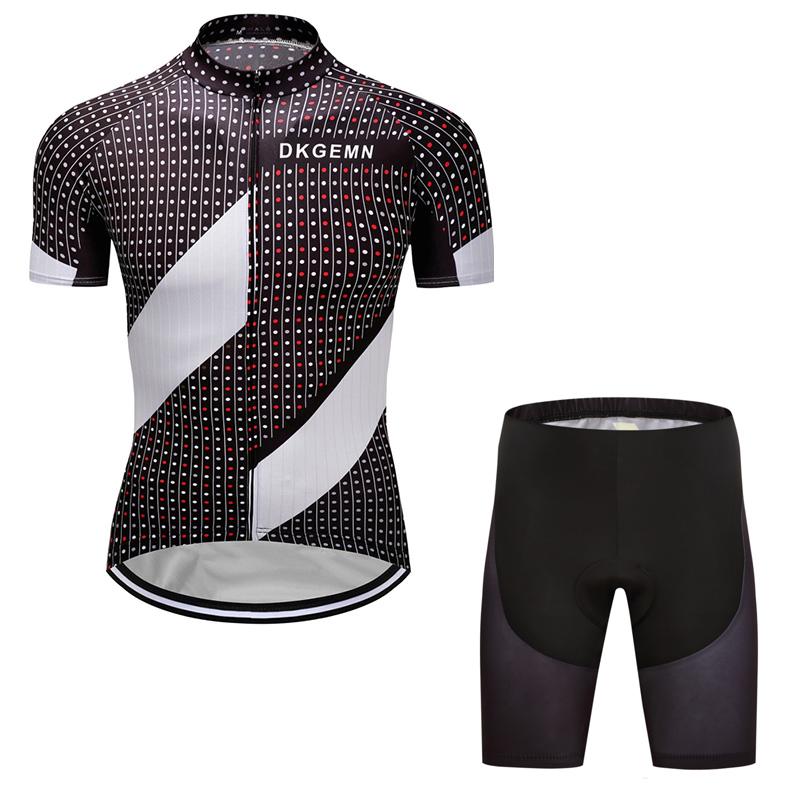 Men's Short Sleeve Cycling Jersey (Bib) Shorts DKGEMN-019