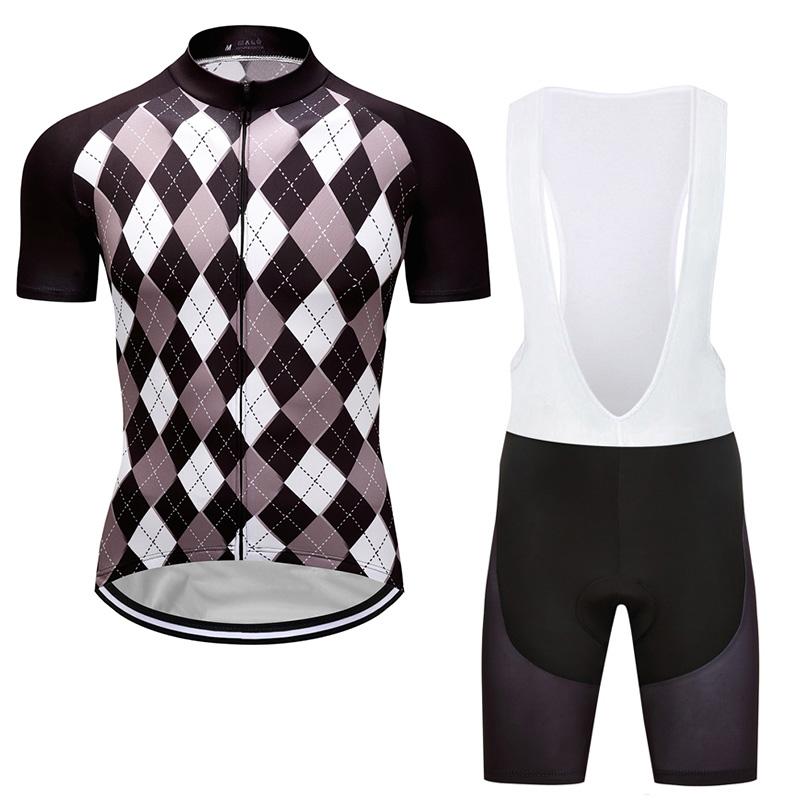 Men's Short Sleeve Cycling Jersey (Bib) Shorts DKGEMN-035