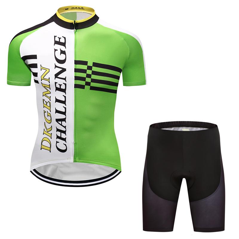 Men's Short Sleeve Cycling Jersey (Bib) Shorts DKGEMN-040