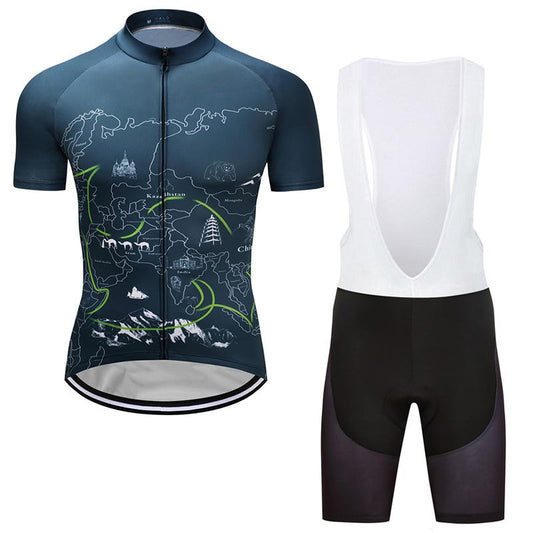 Men's Short Sleeve Cycling Jersey (Bib) Shorts DKGEMN-046