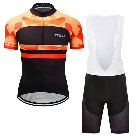Men's Short Sleeve Cycling Jersey (Bib) Shorts DKGEMN-048