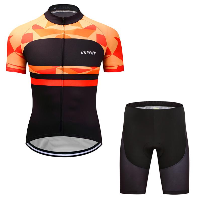 Men's Short Sleeve Cycling Jersey (Bib) Shorts DKGEMN-048