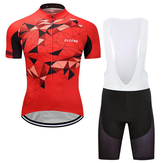 Men's Short Sleeve Cycling Jersey (Bib) Shorts DKGEMN-049