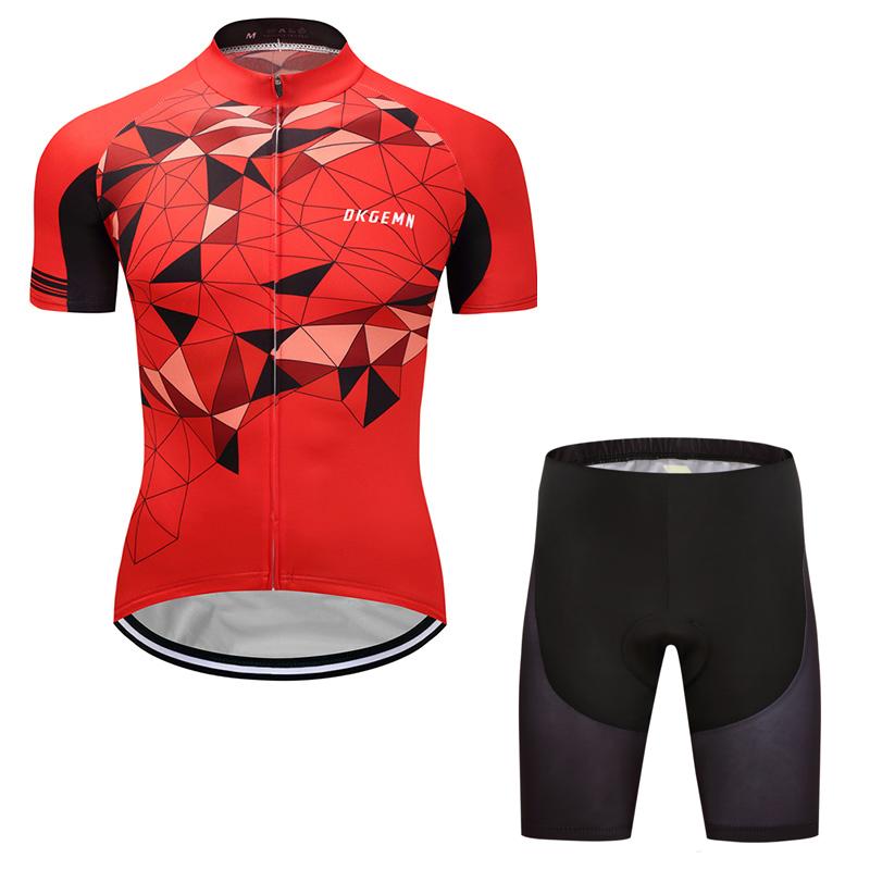 Men's Short Sleeve Cycling Jersey (Bib) Shorts DKGEMN-049