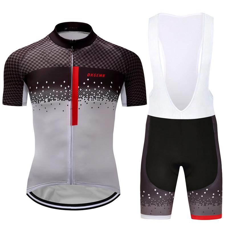 Men's Short Sleeve Cycling Jersey (Bib) Shorts DKGEMN-050