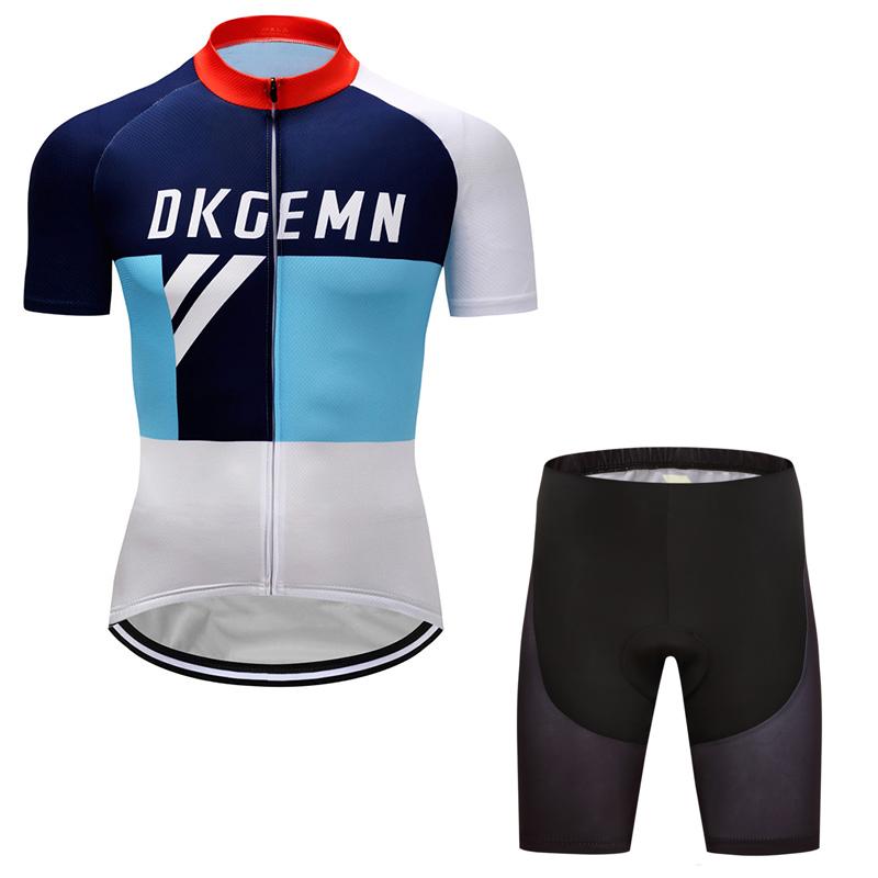 Men's Short Sleeve Cycling Jersey (Bib) Shorts DKGEMN-056