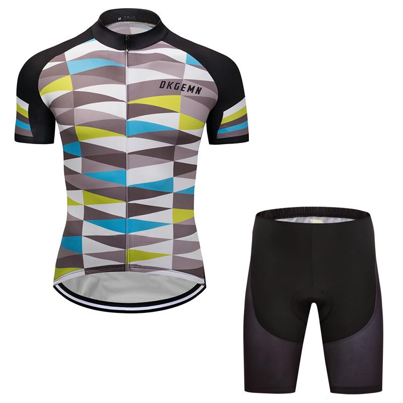 Men's Short Sleeve Cycling Jersey (Bib) Shorts DKGEMN-059