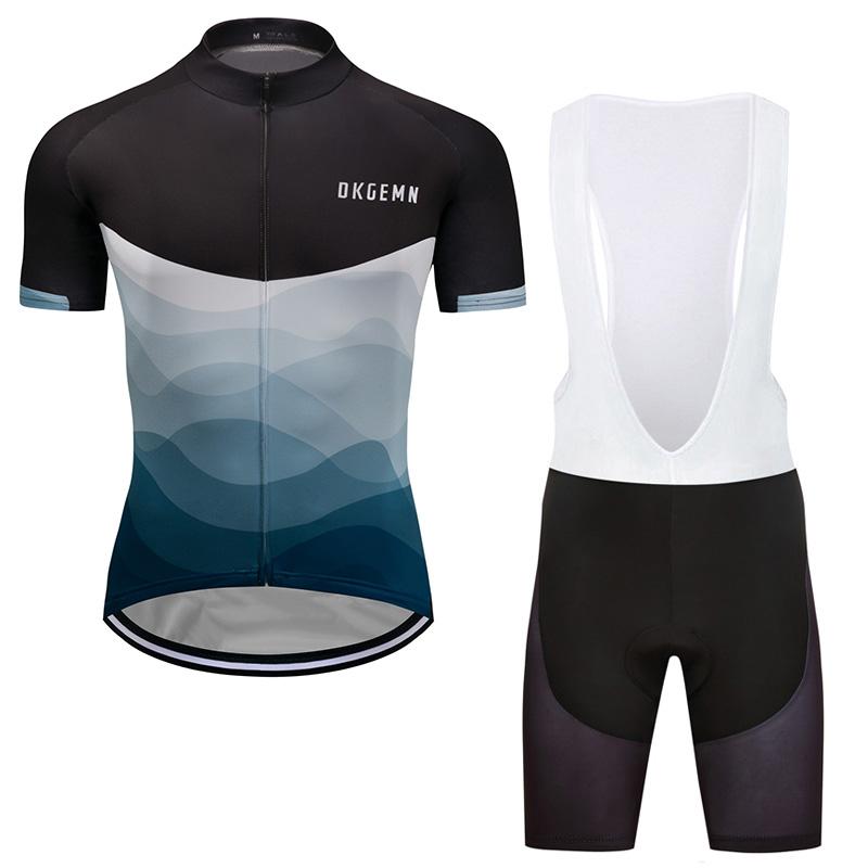 Men's Short Sleeve Cycling Jersey (Bib) Shorts DKGEMN-061