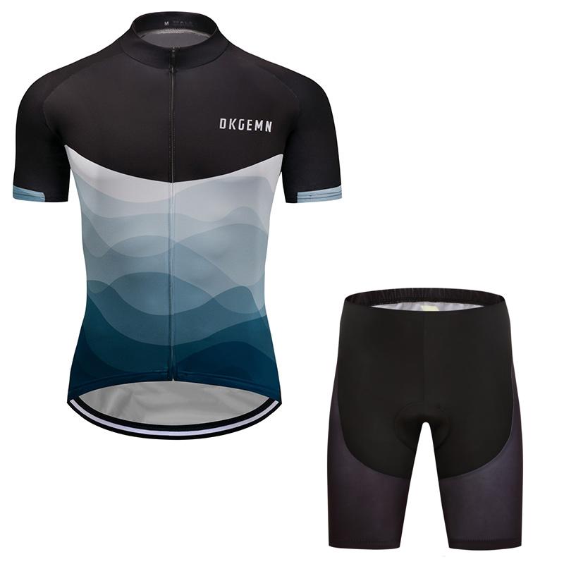 Men's Short Sleeve Cycling Jersey (Bib) Shorts DKGEMN-061