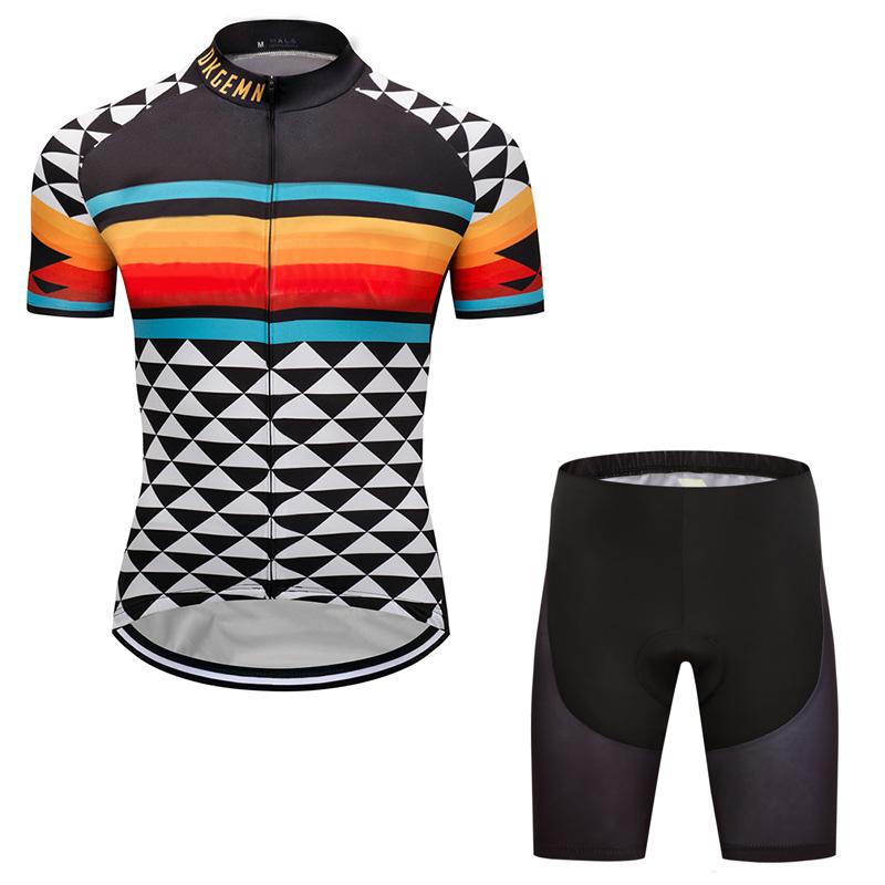 Men's Short Sleeve Cycling Jersey (Bib) Shorts DKGEMN-062