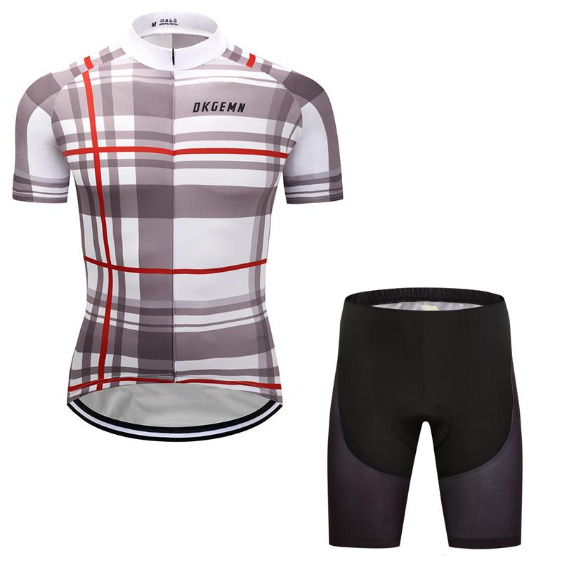 Men's Short Sleeve Cycling Jersey (Bib) Shorts DKGEMN-063