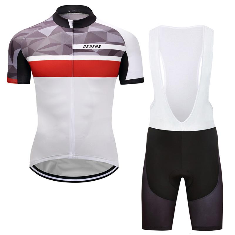 Men's Short Sleeve Cycling Jersey (Bib) Shorts DKGEMN-064