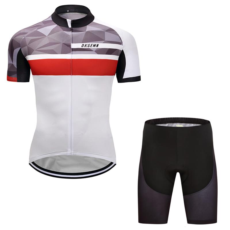 Men's Short Sleeve Cycling Jersey (Bib) Shorts DKGEMN-064