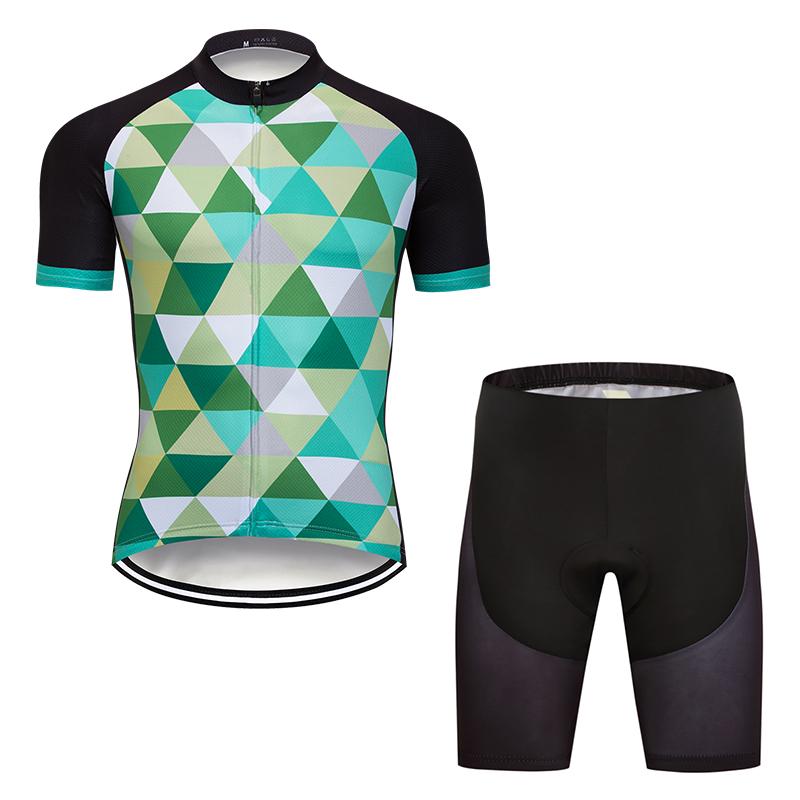 Men's Short Sleeve Cycling Jersey (Bib) Shorts DKGEMN-071