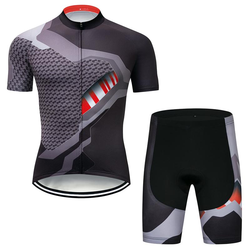 Men's Short Sleeve Cycling Jersey (Bib) Shorts DKGEMN-074