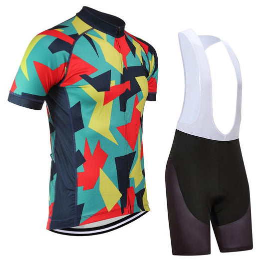 Men's Short Sleeve Cycling Jersey (Bib) Shorts DKGEMN-100