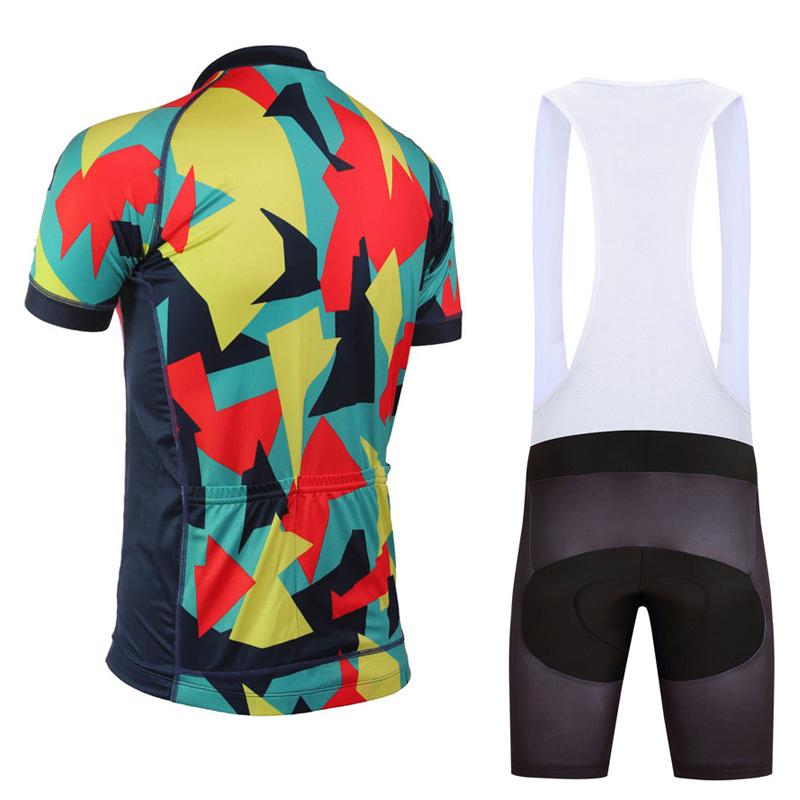 Men's Short Sleeve Cycling Jersey (Bib) Shorts DKGEMN-100