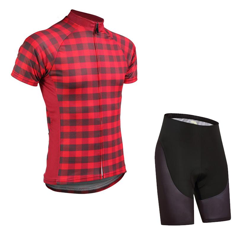 Men's Short Sleeve Cycling Jersey (Bib) Shorts DKGEMN-111