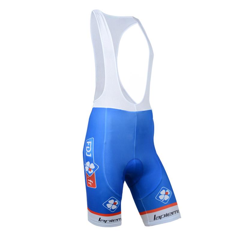 Men's Short Sleeve Cycling Jersey (Bib) Shorts FDJ-001