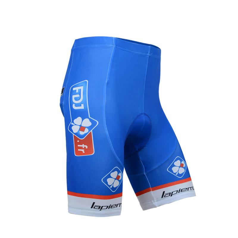 Men's Short Sleeve Cycling Jersey (Bib) Shorts FDJ-001