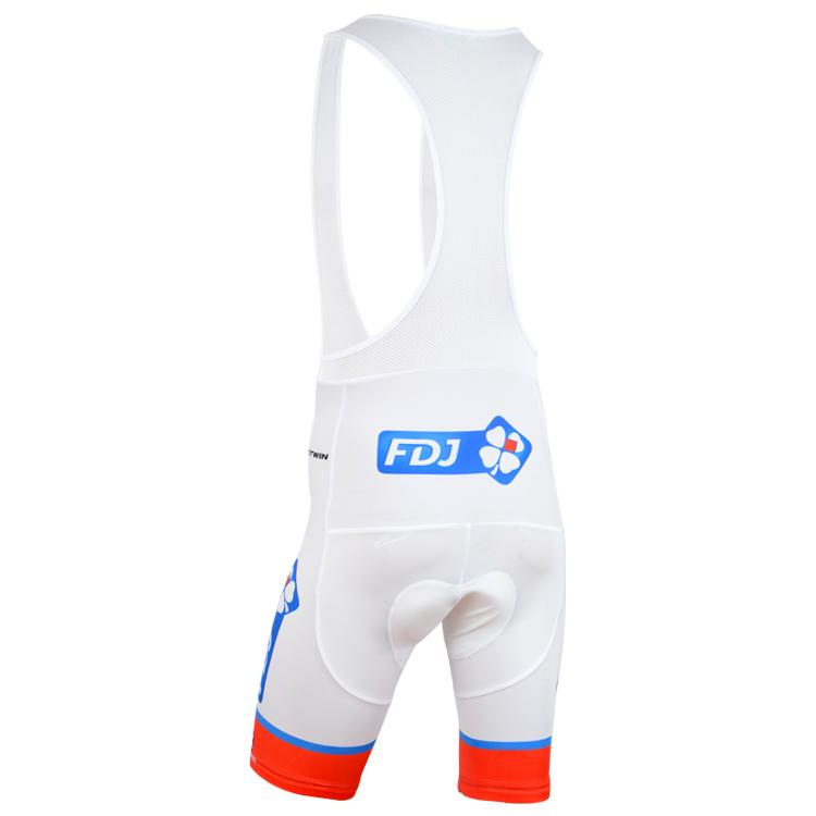 Men's Short Sleeve Cycling Jersey (Bib) Shorts FDJ-002