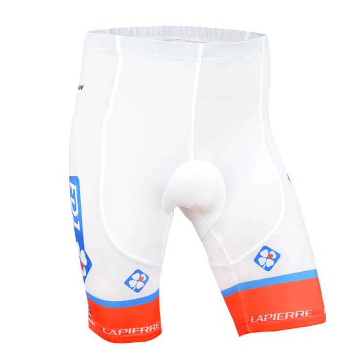 Men's Short Sleeve Cycling Jersey (Bib) Shorts FDJ-002