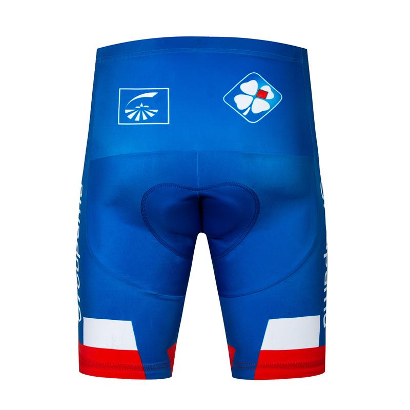 Men's Short Sleeve Cycling Jersey (Bib) Shorts FDJ-003
