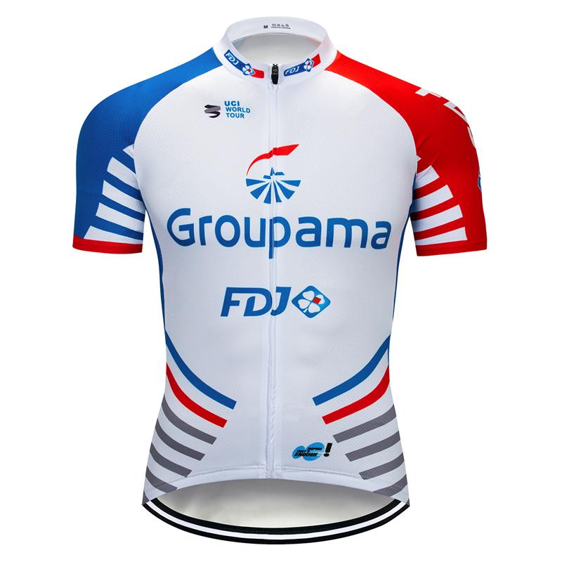 Men's Short Sleeve Cycling Jersey (Bib) Shorts FDJ-003
